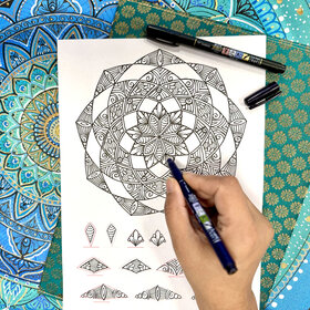 Création Mandala « Élan » : coloriage
