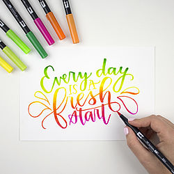 Tombow ABT Dual Brush Pen Set de 12 couleurs pastels
