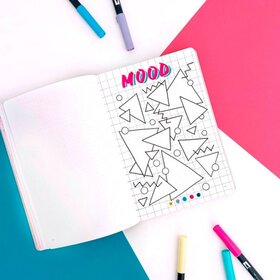 Bullet Journal Mood Tracker Retro