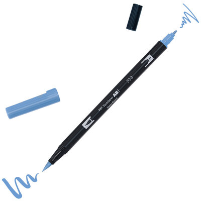 Tombow ABT Dual Brush Pen 533 bleu paon