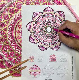 Création Mandala "Fleur" : coloriage