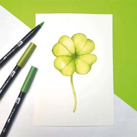 Draw shamrock