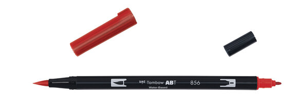 ABT Dual Brush Pen 856 poppy red