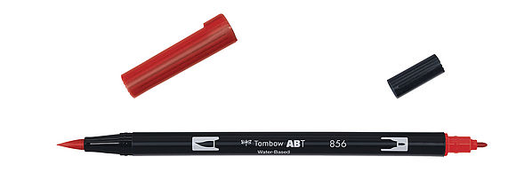 ABT Dual Brush Pen 856 poppy red