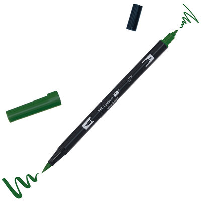 Tombow ABT Dual Brush Pen 177 jade foncé