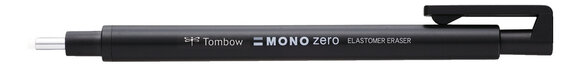 Stylo-gomme MONO zéro classique pointe ronde noir