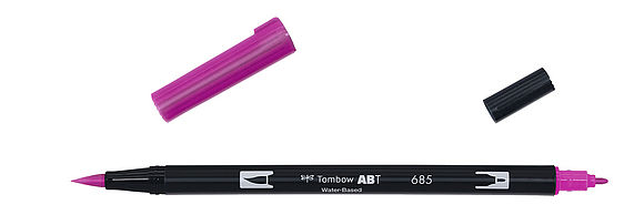 Tombow ABT Dual Brush Pen 685 deep magenta
