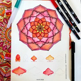 Création Mandala "Aura" : coloriage