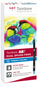 Tombow ABT Dual Brush Pen Set de 12 couleurs primaires