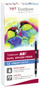 Tombow ABT Dual Brush Pen Set de 12 couleurs primaires