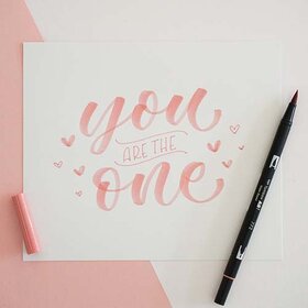 Lettering You Are The One