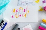 Blended Lettering Set Cozy Times + Aquarellpapier