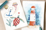 Set Aquarelle Bord de Mer