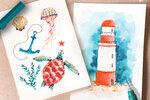 Watercoloring Set Seaside