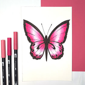 Draw a butterfly