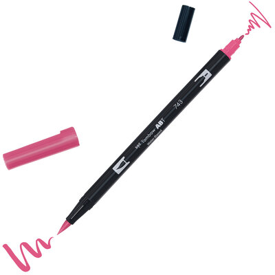 Tombow ABT Dual Brush Pen 743 hot pink