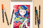 Tombow ABT Dual Brush Pen Aquarelle Manga Set Wind