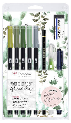 Set Aquarelle Greenery