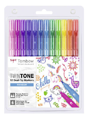 TwinTone set van 12 Rainbow Colors