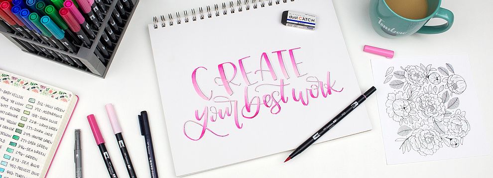 Brush Lettering with Markers 