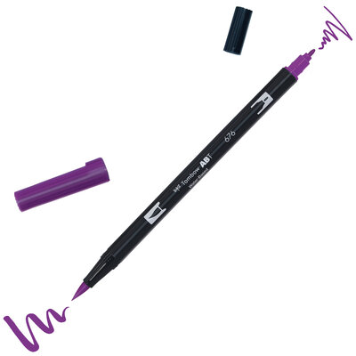 ABT Dual Brush Pen 676 royal purple