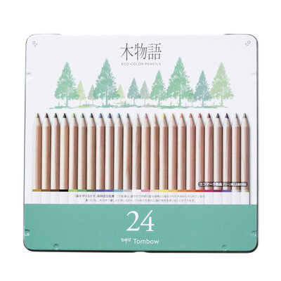 Crayon de couleur Ki-Monogatari Eco, coffret de 24 pièces