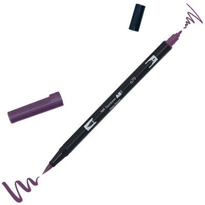 Tombow ABT Dual Brush Pen 679 prune noire