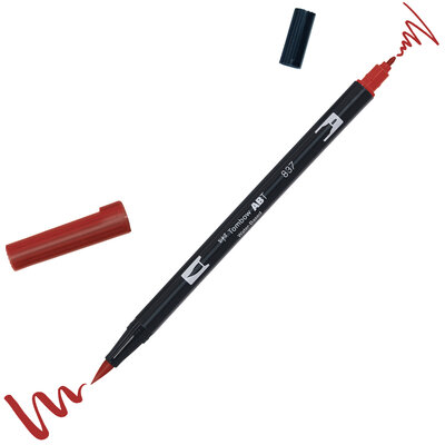 Tombow ABT Dual Brush Pen 837 rouge vin