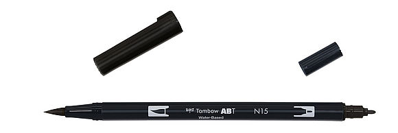 ABT Dual Brush Pen N15 black