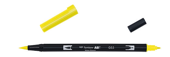 Tombow ABT Dual Brush Pen 055 process yellow