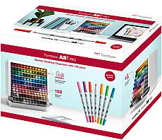 ABT Dual Brush Pen Box Case 108 Set