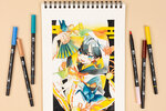 Tombow ABT Dual Brush Pen Aquarelle Manga Set Wind