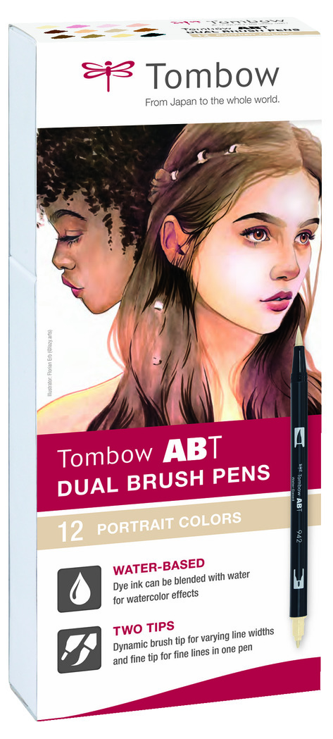 Tombow ABT Dual Brush Pens - Sunset Colours (Pack of 12)